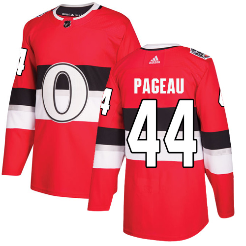 Adidas Senators #44 Jean-Gabriel Pageau Red Authentic 100 Classic Stitched NHL Jersey